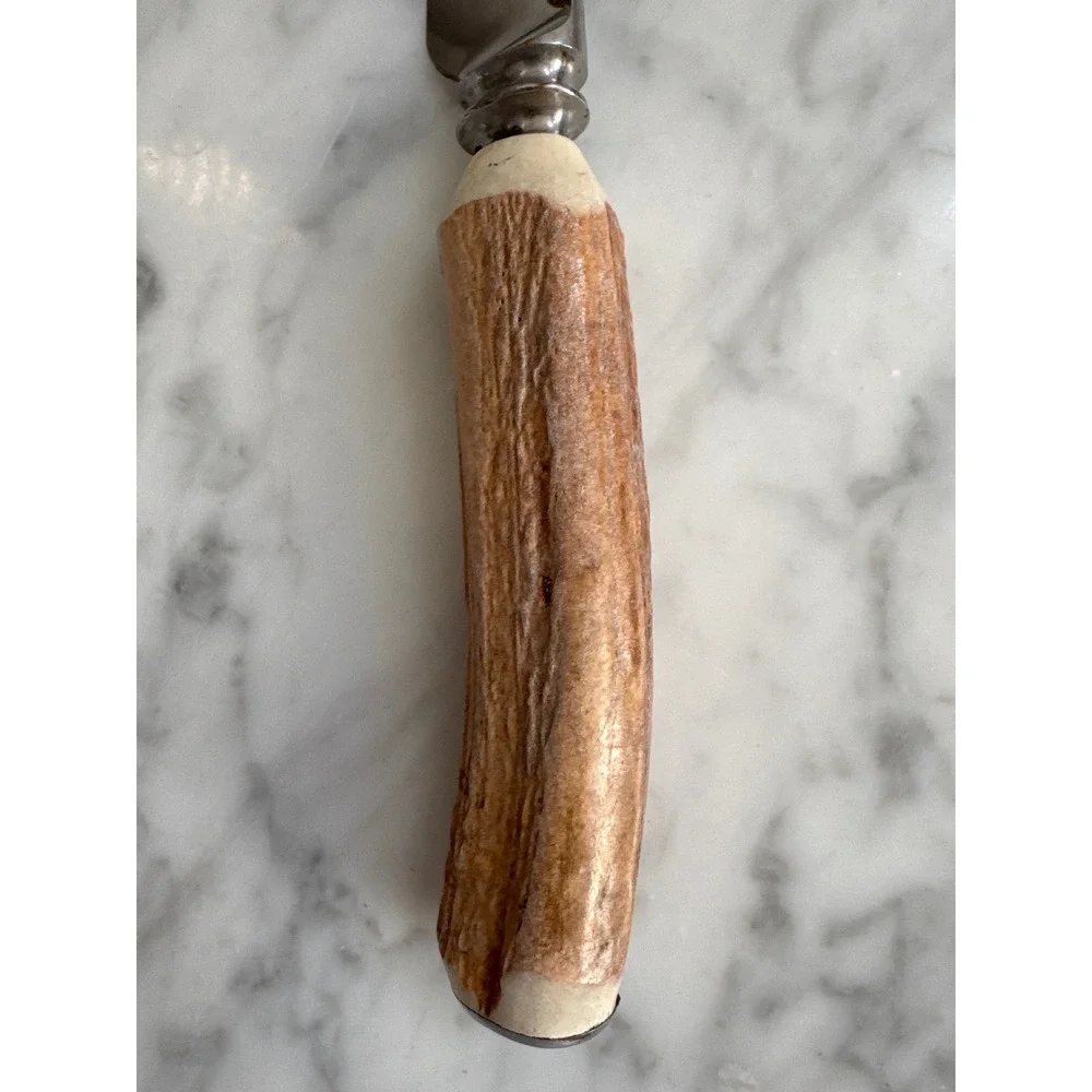 Lewis Rose & Co Sheffield England Larko Stag Horn Handle Stainless Steel Knife
